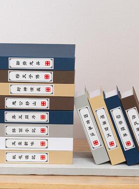 中式古典假书摆件样板间书柜装饰书摄影道具书模型客厅仿真书