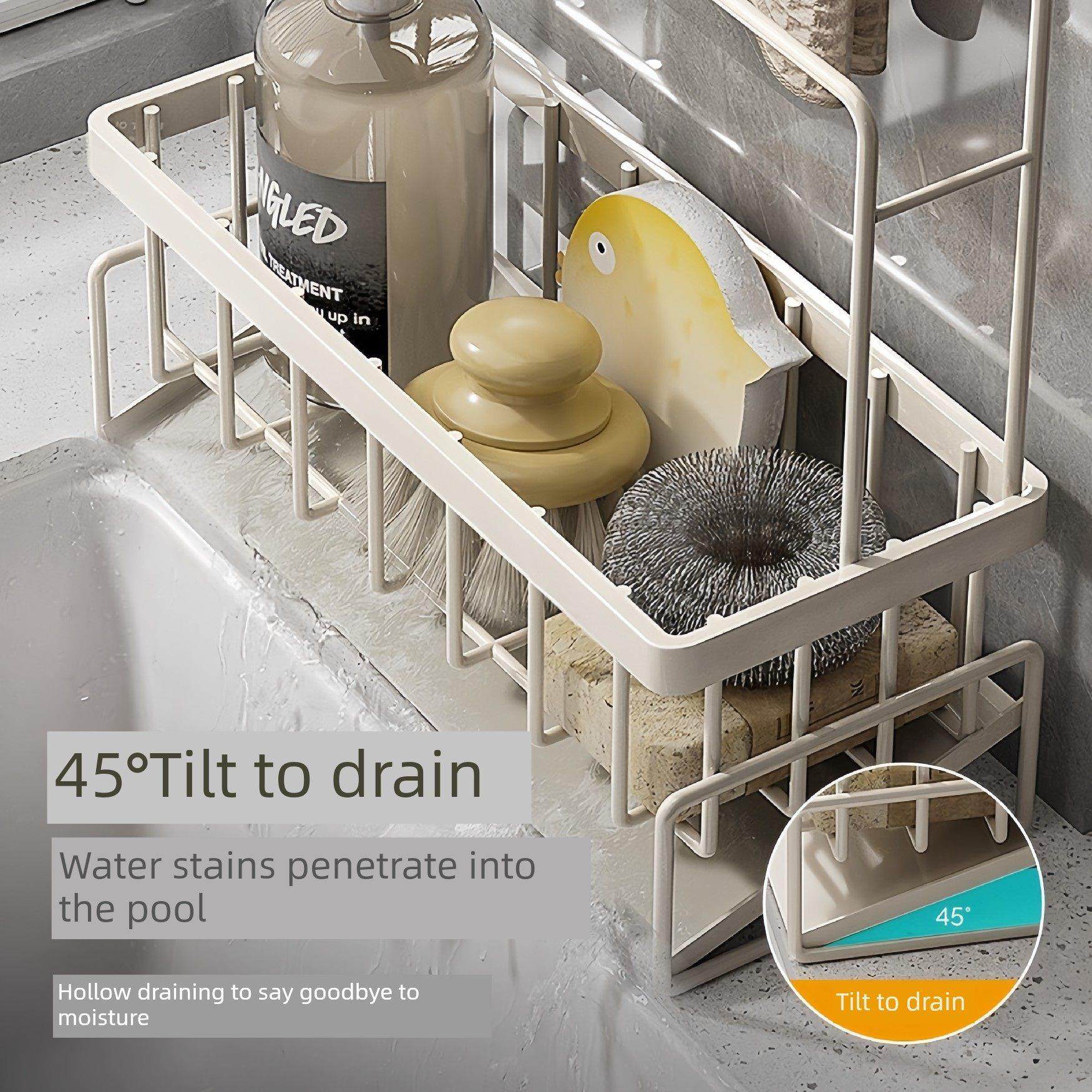 抹布排水架厨房家用水槽窄边洗碗布海绵存储水槽水龙头存储架,厨房/烹饪用具,抹布架/厨房清洁收纳架,淘宝优惠券,粉丝福利购,淘宝优惠卷