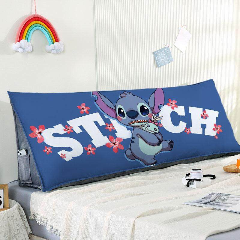 史迪仔印花床头靠垫软包护腰枕大靠背沙发卧室学生宿舍可爱抱枕头,居家布艺,床头靠垫,淘宝优惠券,粉丝福利购,淘宝优惠卷