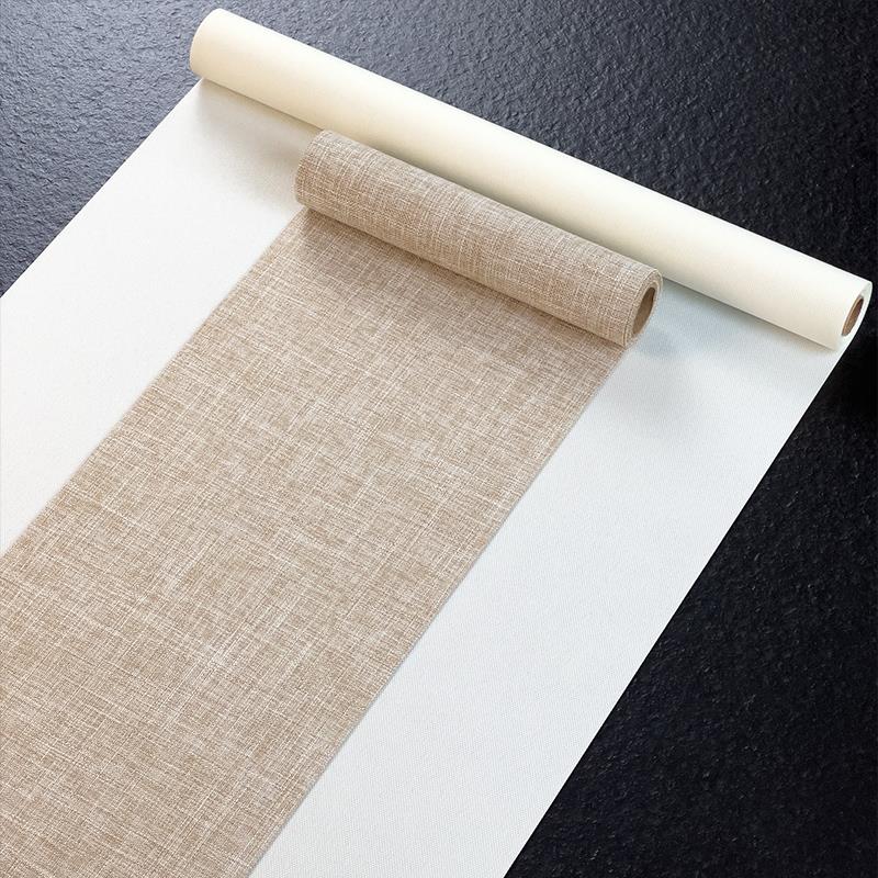 茶席防水禅意新中式白色家用茶几垫布酒店长桌布茶巾布艺茶盘桌旗