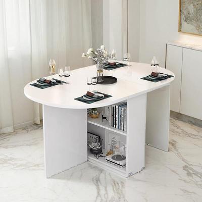 折叠桌子家用小户型餐桌可移动长方形简易折叠吃饭4人6人出租房