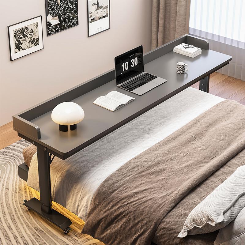 跨床桌可移动书桌电脑桌家用卧室懒人床上学习办公桌可升降床边桌