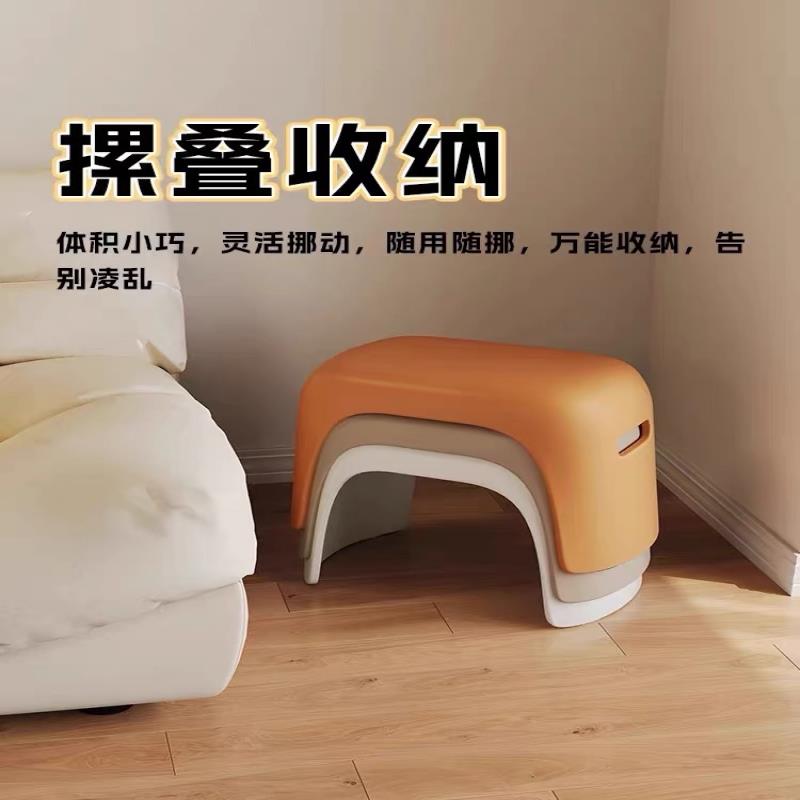 懒角落小凳子家用矮凳小板凳儿童塑料椅子门口进门换鞋凳踩脚凳子