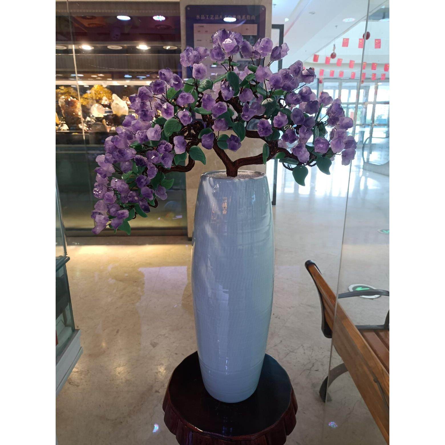 天然紫水晶大号落地摆件客厅酒柜玄关装饰开业乔迁新居结婚送礼品,家居饰品,落地摆件,淘宝优惠券,粉丝福利购,淘宝优惠卷