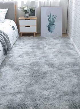 来福兔主卧室地毯长毛绒少女满铺客厅房间耐脏沙发茶几毯灰色80*2