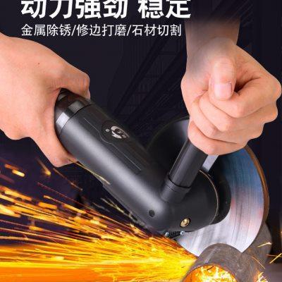 锐高5寸工业级磨光机手磨抛光打磨切割角磨机手砂轮气动工具125mm
