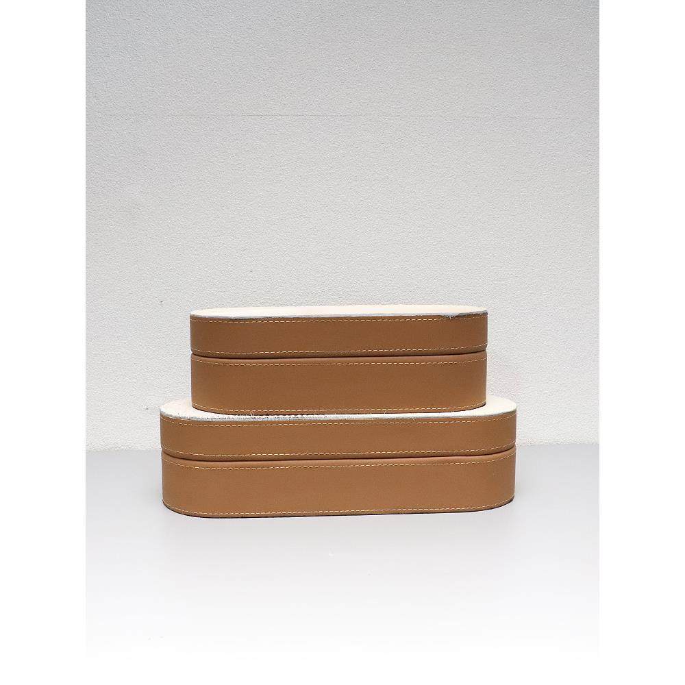 马皮革珠宝收纳盒饰品酒店样板房家庭桌面简单易用的奢侈品化妆品