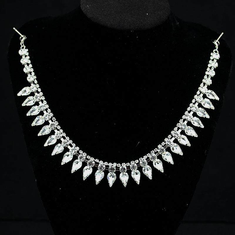 高档可拆卸手缝链毛衣T恤领口装饰链子衣领链腰部DIY配件水钻链条