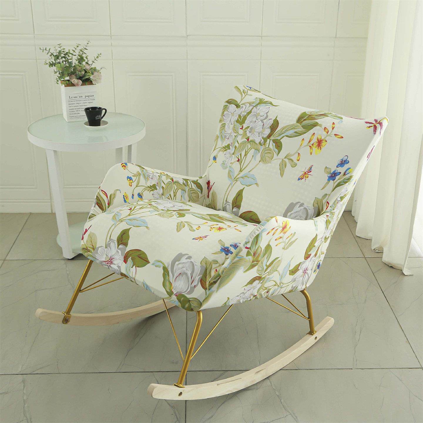 摇摇椅懒人沙发套罩弹力全包四季通用款防滑全盖带扶手单人躺椅套