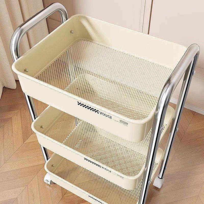 置物架多层收纳层架子落地客厅多层功能婴儿浴室储物书架移动小推