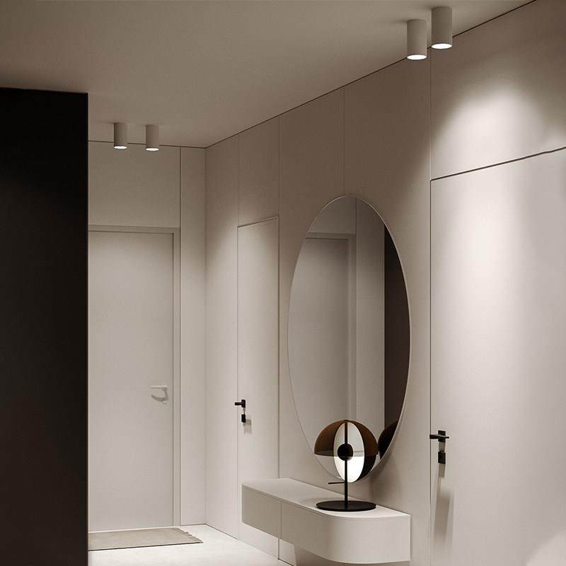 22新款家用客厅天花灯明装照明射灯吸顶防眩光无主免开孔筒灯包邮,家装灯饰光源,明装射灯,淘宝优惠券,粉丝福利购,淘宝优惠卷