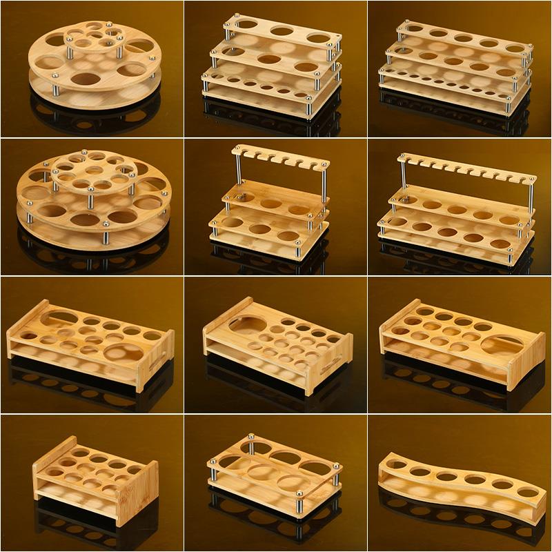 创意家用酒架杯架竹木杯架白酒杯分酒器收纳托盘烈酒杯一口杯架子