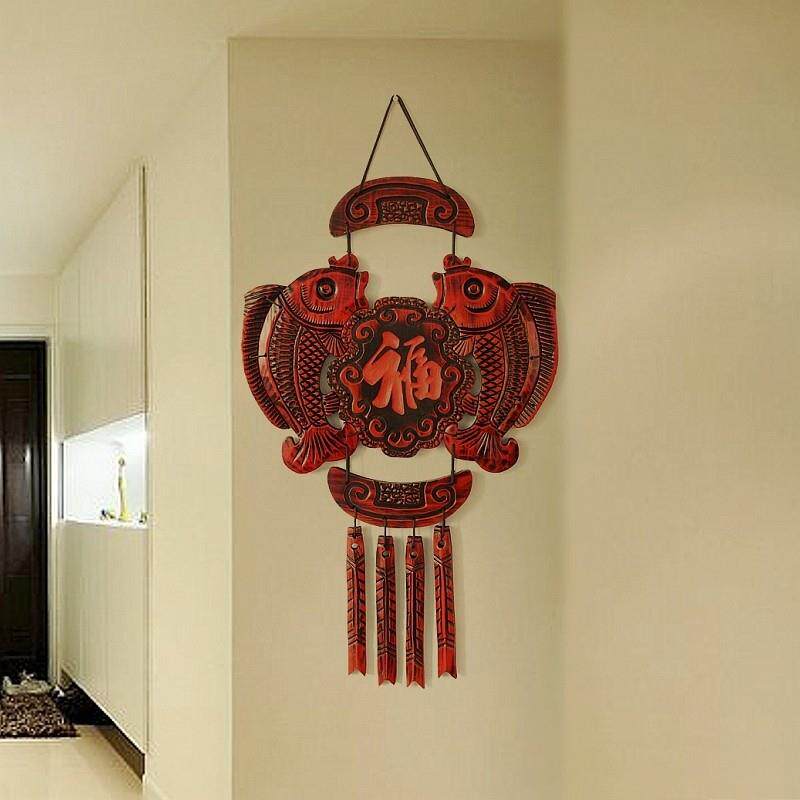 中式墙面装饰客厅电视背景墙新年挂饰玄关壁饰墙壁挂件墙面装饰品