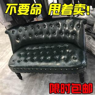 服装店沙发单双人三人覆古店铺公寓小沙发户型网红经济型出租房用
