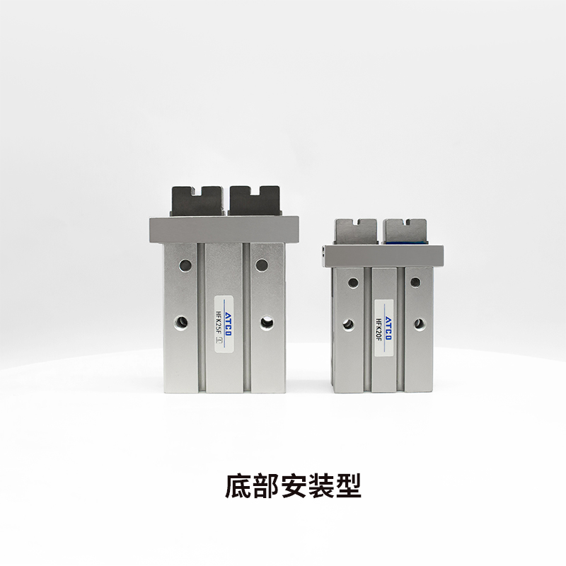 亚德客型气动手指气缸底部安装HFK HFZ10F/16F/20F/25F/32F/40F