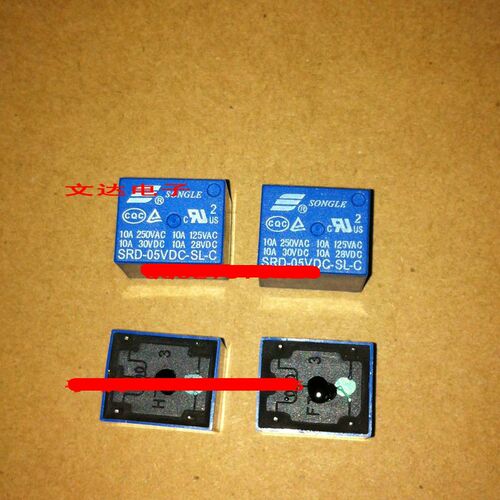 继电器 SRD-5VDC-SL-C T73-5V 250V 10A 5脚