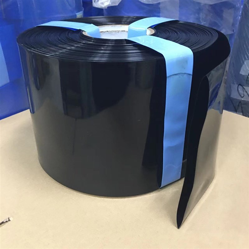 宽20mm-500mmPVC锂电池组热缩膜黑色PVC热缩膜阻燃塑料绝缘套管