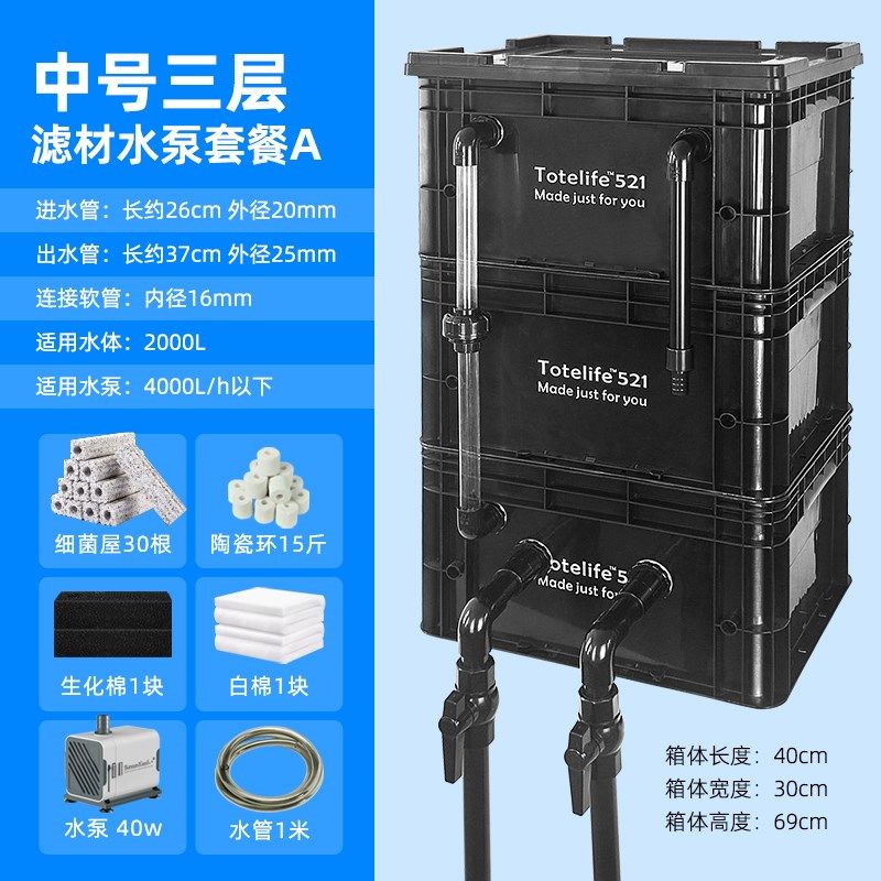 周转箱鱼缸过滤器滴流盒水池净水循环系统金鱼盆过滤盒鱼池过滤箱,办公设备/耗材/相关服务,办公线材,淘宝优惠券,粉丝福利购,淘宝优惠卷