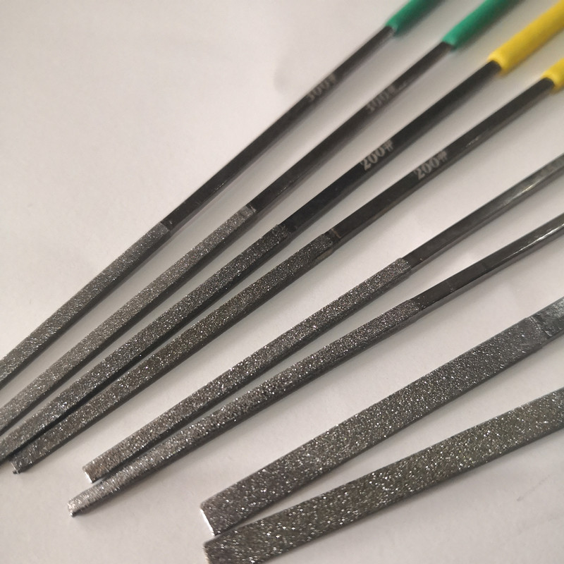 金刚石小锉刀平斜锉刀2mm*180.4mm*180宽微型整形锉刀
