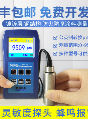 厂家涂层测厚e仪高精度大量程磁性电镀层防火油漆两用金属非铁基