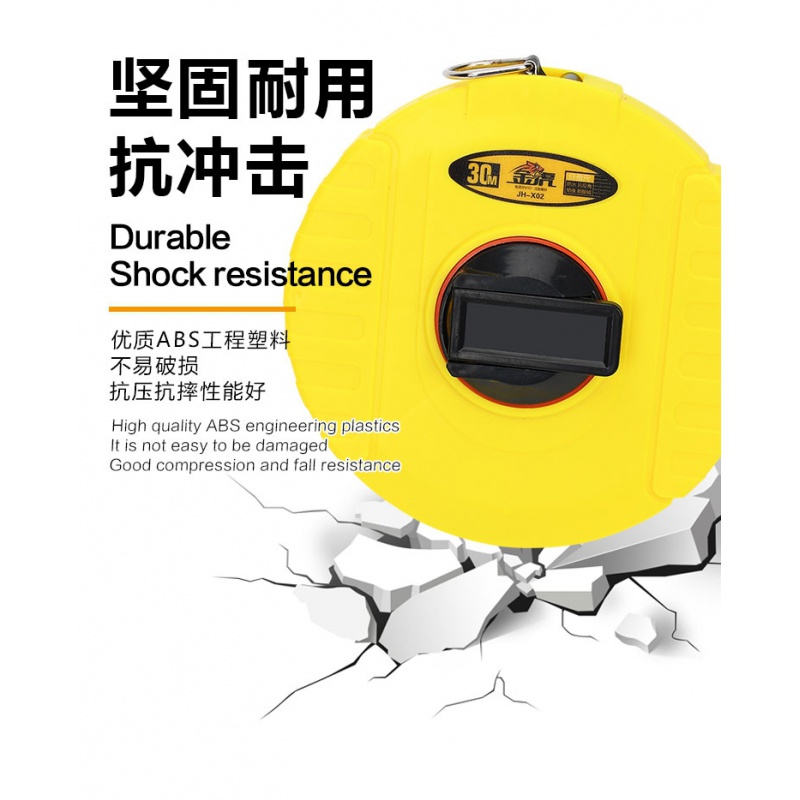 纤维皮卷尺软皮尺米尺建筑工程测量10/15/20/30/50/100米