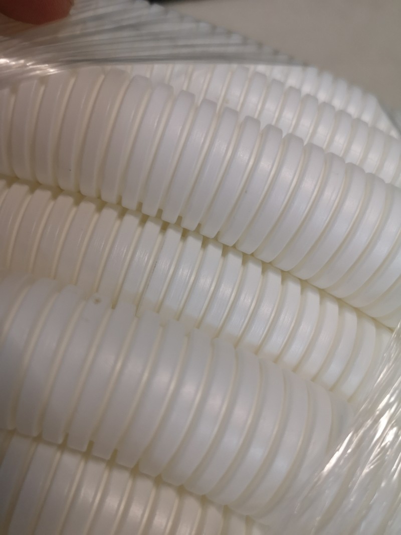 PVC穿线波纹管白色16/20/25/32/40电线电工绝缘套管阻燃塑料软管