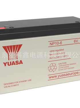 YUASA汤浅蓄电池 NP10-6 6V10AH 门禁仪器应急电源 6V10AH蓄电池