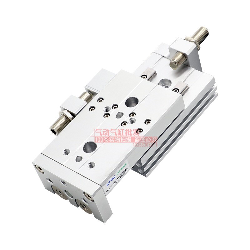 亚德客型精密滑台气缸HLQL HLQ12*10-20-30-40B-50-75-100S AS BF