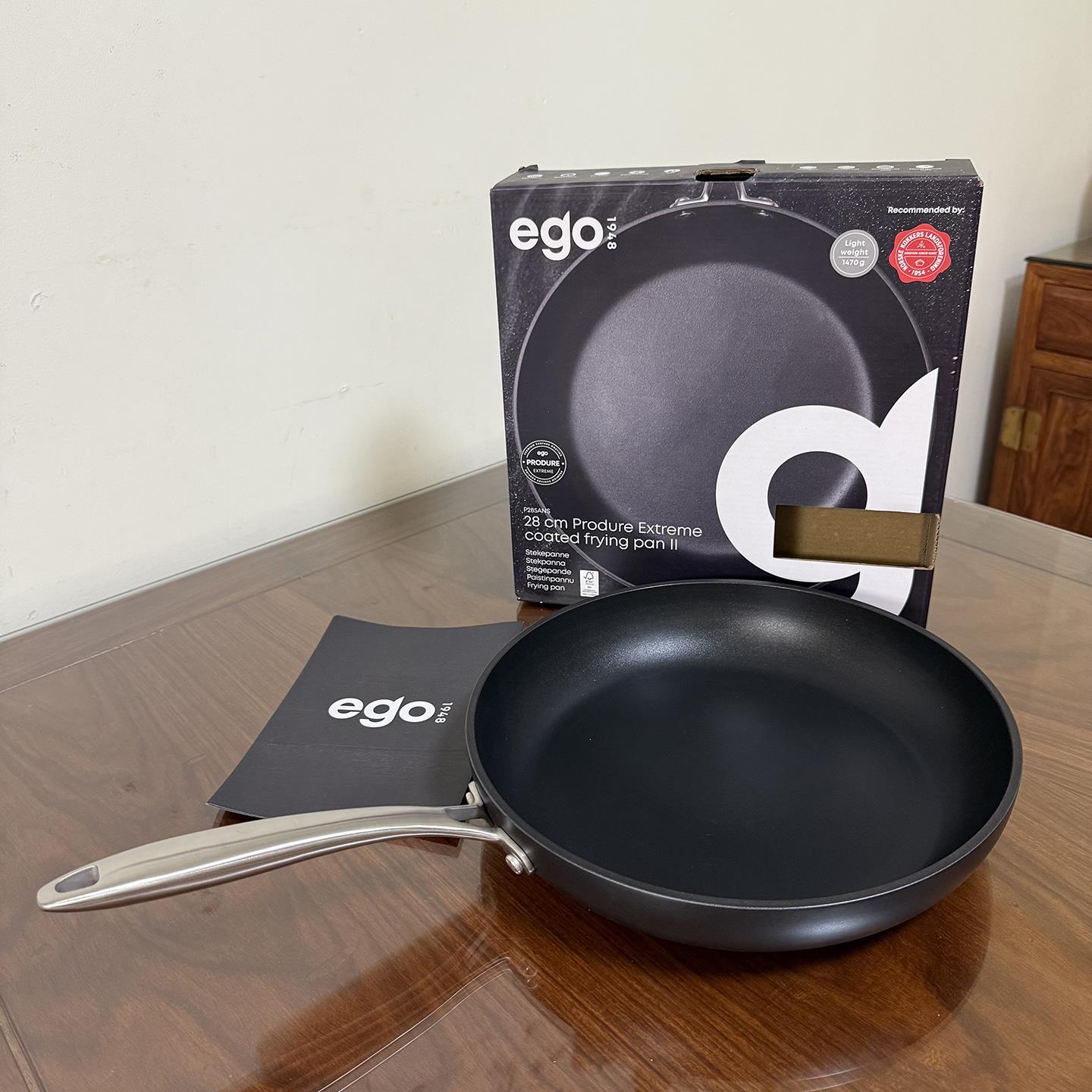 吹爆它！出口北欧ego铸铝陶瓷不粘煎锅鱼牛扒生煎包鸡蛋平底煎锅