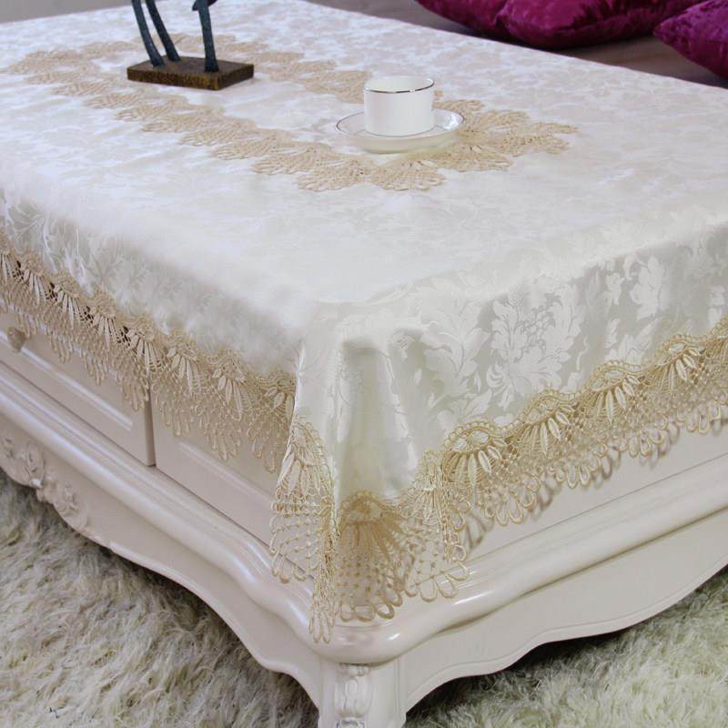 客厅茶几桌布布艺长方形家用欧式蕾丝电视柜餐桌布圆正方形盖台布,居家布艺,桌布,淘宝优惠券,粉丝福利购,淘宝优惠卷