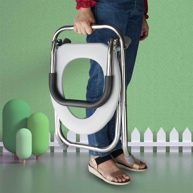 坐便椅坐便器老凳浪杰（住人孕妇大便座椅所凳洗澡厕椅可折叠坐便