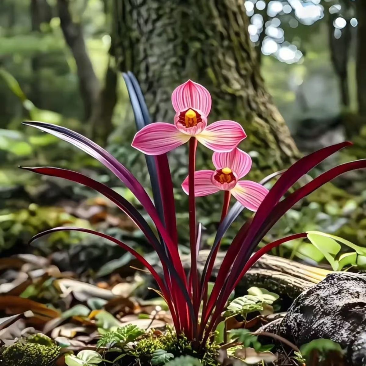开花浓香型兰花苗建兰 红草仙子 好养室内阳台客厅庭院绿植盆栽