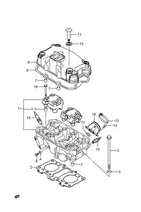 DR300摩托车气缸头密封垫气缸头盖进气管卡箍组成火花塞六角螺栓