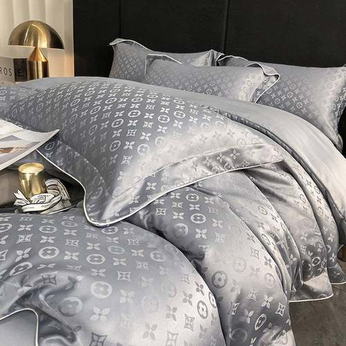 夏季冰丝四件套丝滑裸睡床单天丝被套真丝床笠轻奢高级感床上用品