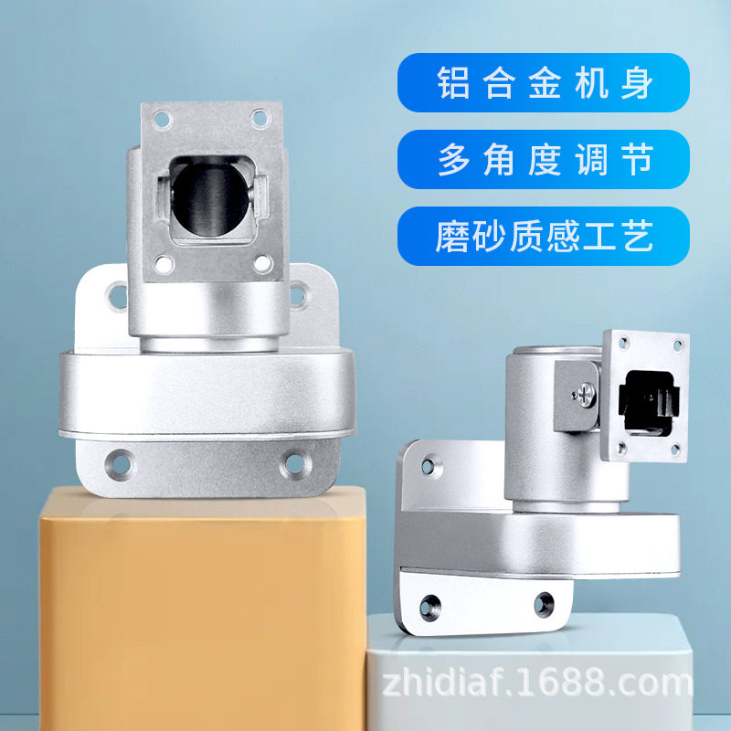 人脸识别门禁机万向壁挂支架多角度调节通用铝合金底座刷脸刷卡机图片