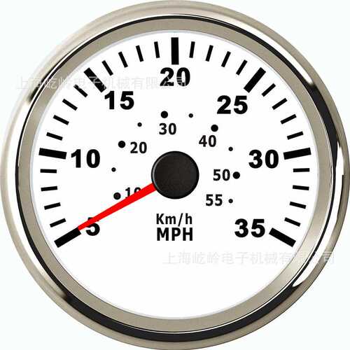 85mm指针气压式速度表 35MPH 55MPH 65MPH 船只改装通用仪表