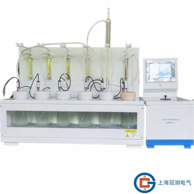 英文版GC-0085发动机冷却液腐蚀测定仪玻璃器皿法4孔6孔水浴金属