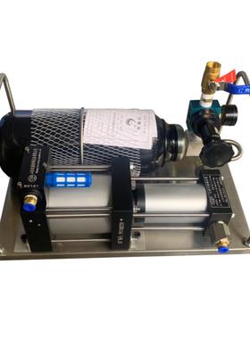 直销压力可调非标流体压力提升保压稳压气动增压器气体增压泵