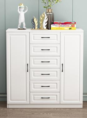 9C斗柜实木收纳柜五斗柜简约现代卧室柜子靠墙置物柜抽屉柜多功能