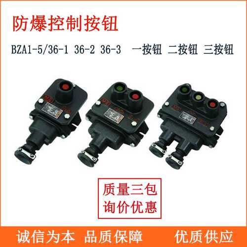 矿用隔爆型控制按钮 BZA1-5/36-2 -3 -1 防爆按钮开关