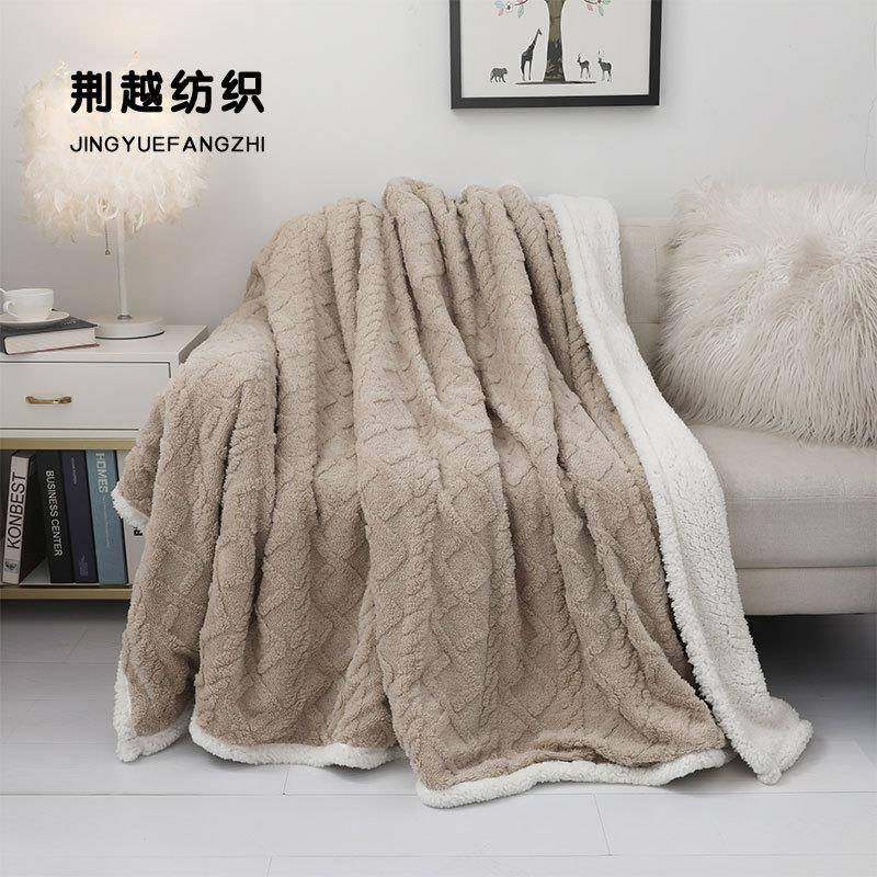网红带货塔芙绒毛毯提花舒棉绒双层加厚毯子秋冬季节沙发盖毯,金属材料及制品,金属加工件/五金加工件,淘宝优惠券,粉丝福利购,淘宝优惠卷