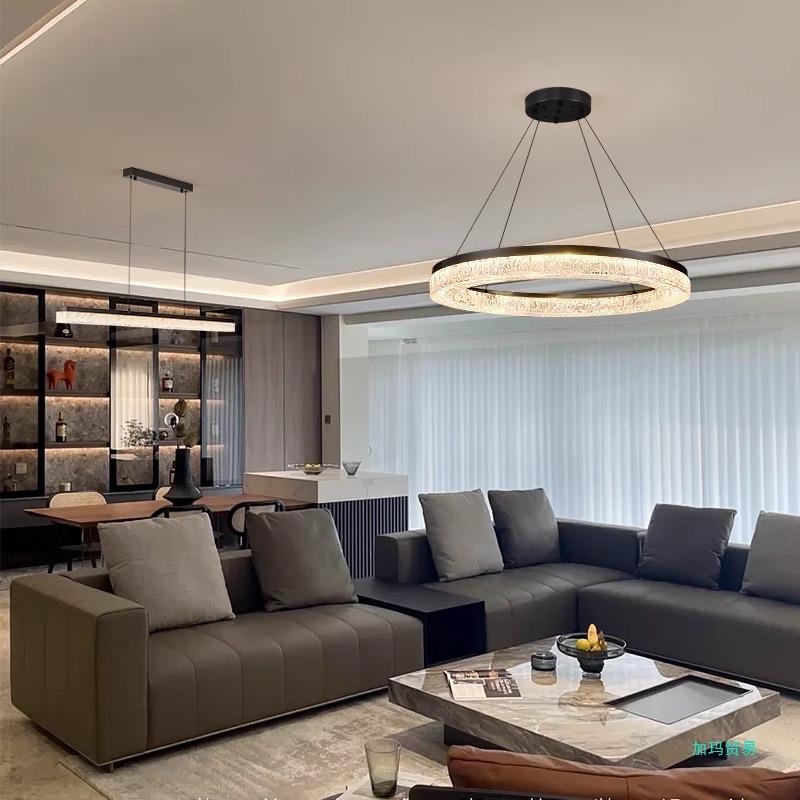 客厅吊灯大气北欧护眼高端树脂客厅主灯2025新款中山灯具现代简约