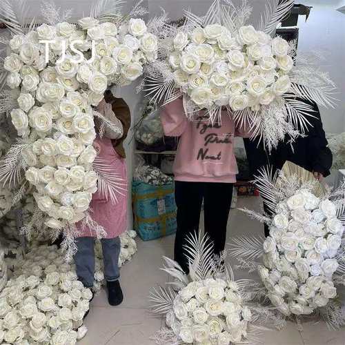 IFG马逊外贸婚庆酒店庆典宴会仿真玫瑰花球桌摆