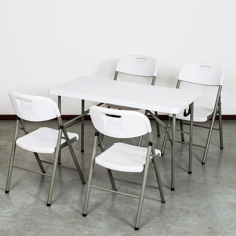 一米二折叠桌可升降地摊摆摊桌子简易出租屋长方形餐桌家用便携式