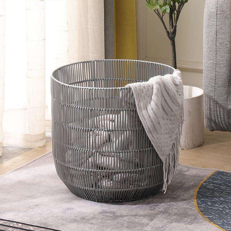 C0V轻奢脏衣篓脏衣服收纳筐家用高颜值脏衣框浴室仿藤编洗衣篮大