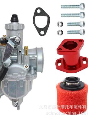 卡丁车212cc GX200 6.5hp CT200U KT196进气管空滤VM22化油器套件