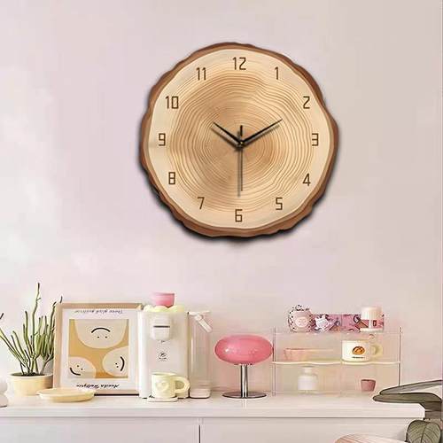 ZB107现代简约餐厅艺术钟表挂画2025创意装饰静音时钟装饰画