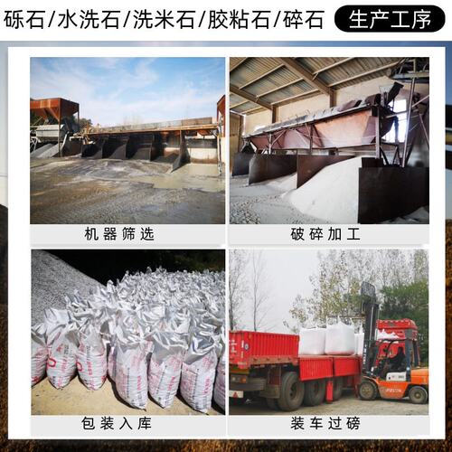 天艺天然碎石磨圆深灰浅灰白色砾石水洗石洗米石胶粘石园林枯山水
