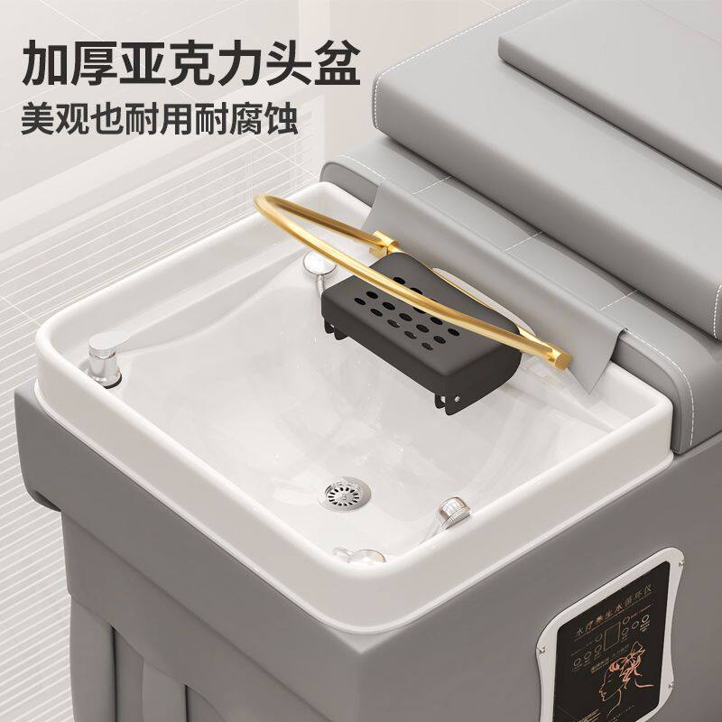 理发店专用洗头床发廊美容院泰式全躺床带热水器熏蒸水循环头疗床