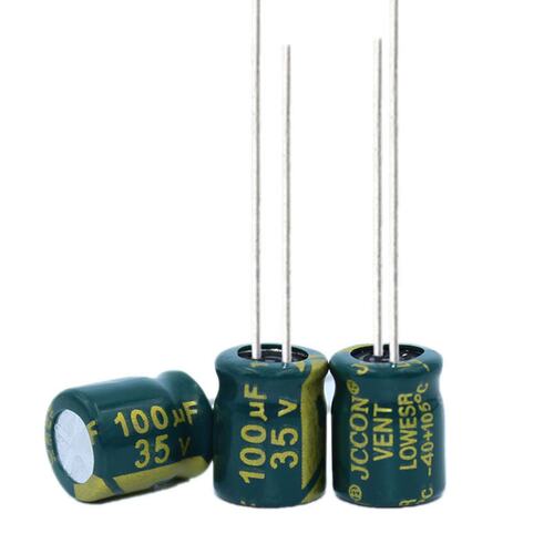 35v100uf 35v JCCON绿金 高频低阻开关电源铝电解电容 6x7 6x11